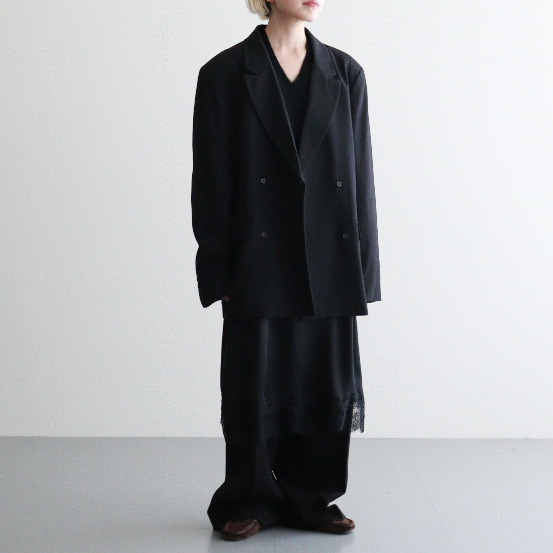 Twill Double Jacket #BLK [12620103]