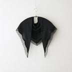 Satin Lace Scarf #BLK [12611027]