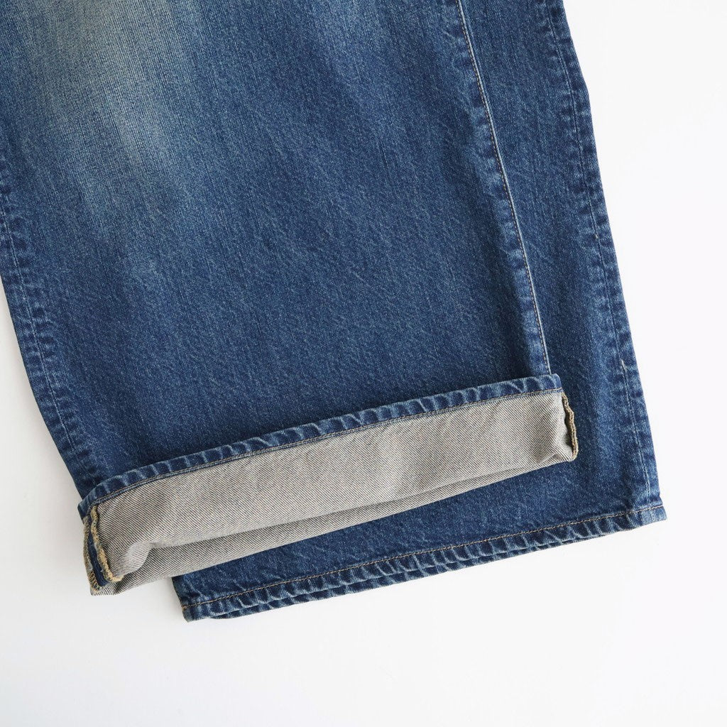 Used Denim Baggy Pants #DARK BLUE [ID-PT53]