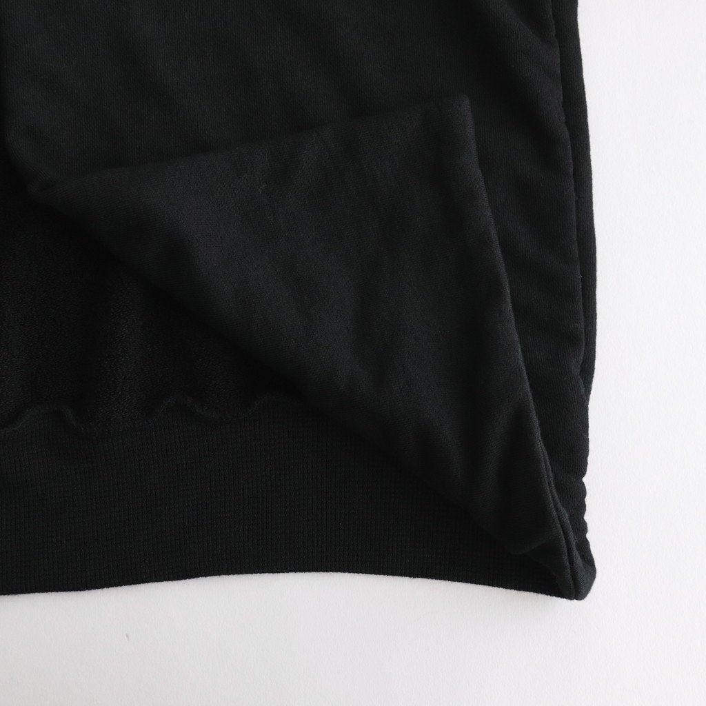 FCDPTD｜製品染＆ポリエステル裏毛 前開きパーカー #BLACK [GE_FR0304TD]