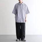 CORPORATE UNIFORM S/S SHIRT #BLUE STRIPE [FSC252-50009B]