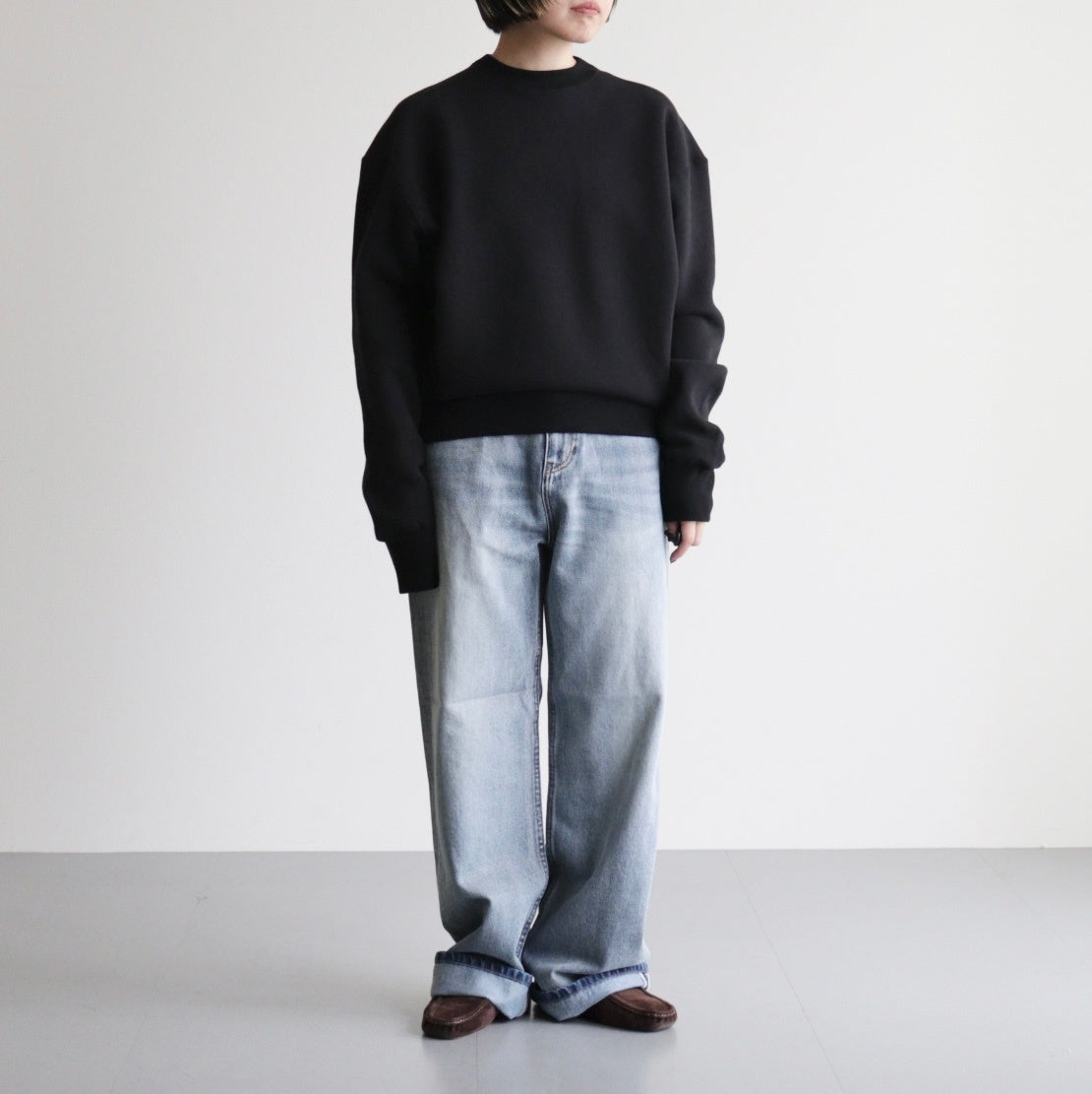【きゃん】Cotton Brushed Sweat ブラック Cotton Brushed Sweat #BLK [12520621] – ciacura