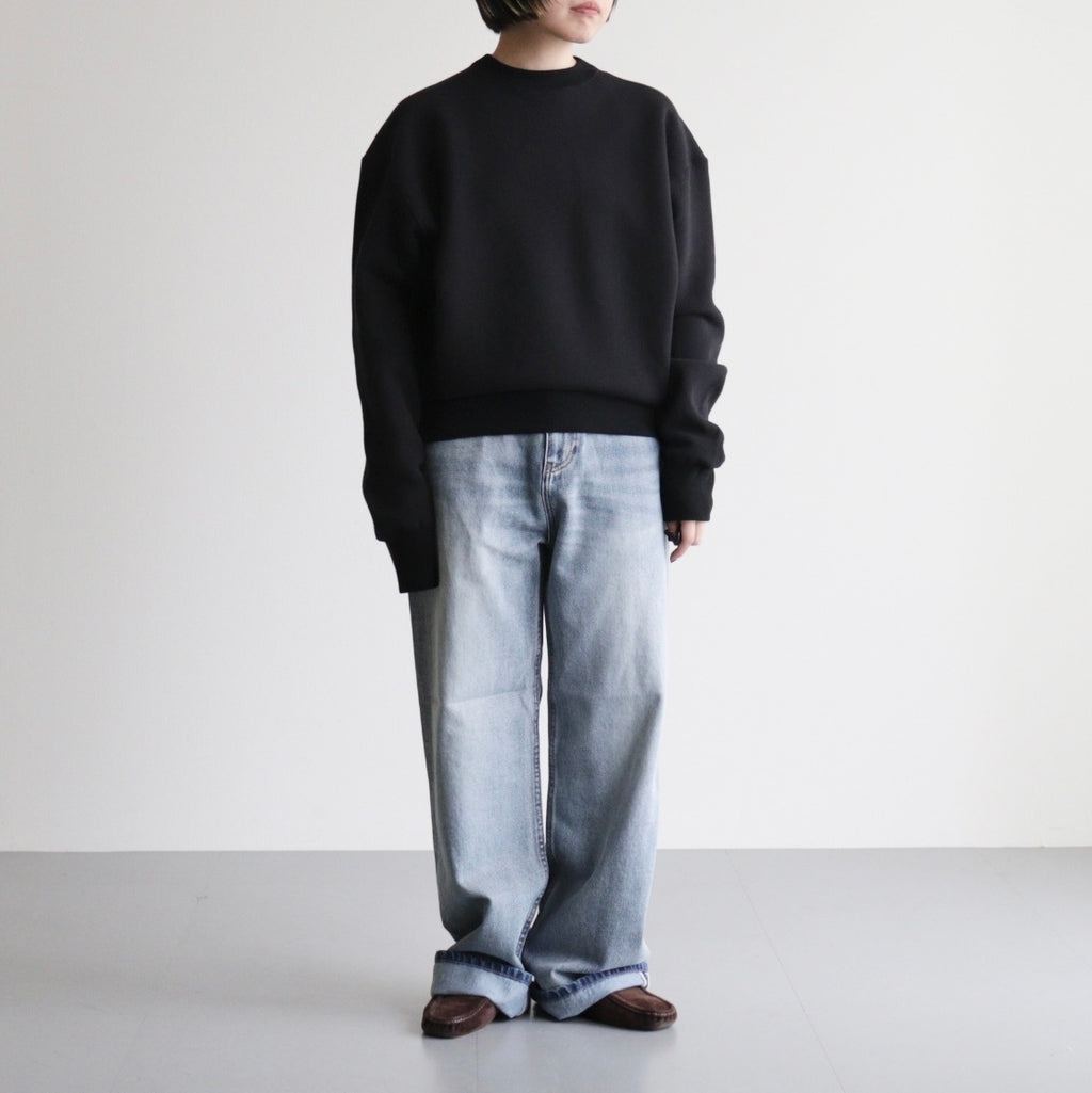 Cotton Brushed Sweat #BLK [12520621]