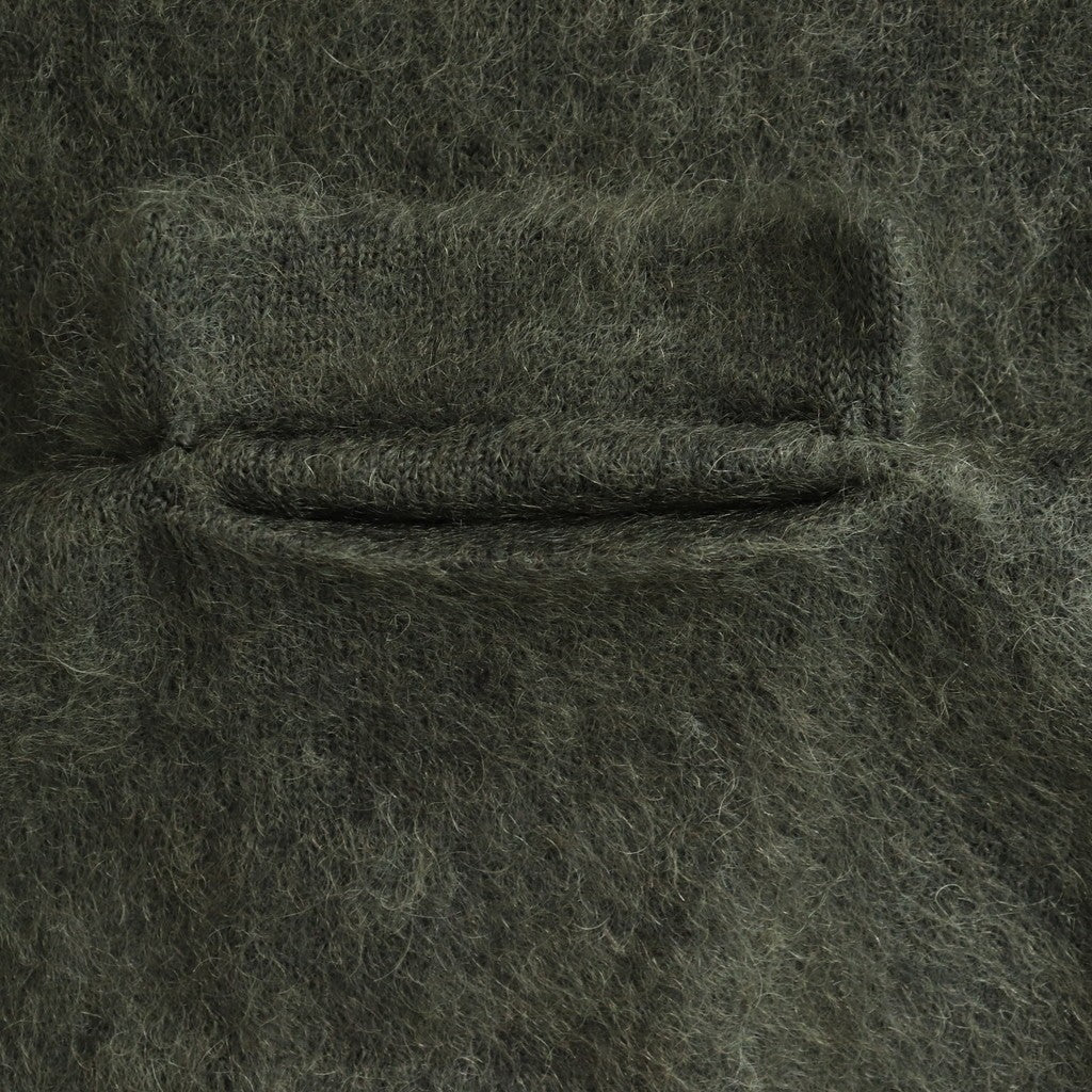 モヘアショートニットPO #DARK GREEN [D225-K951]