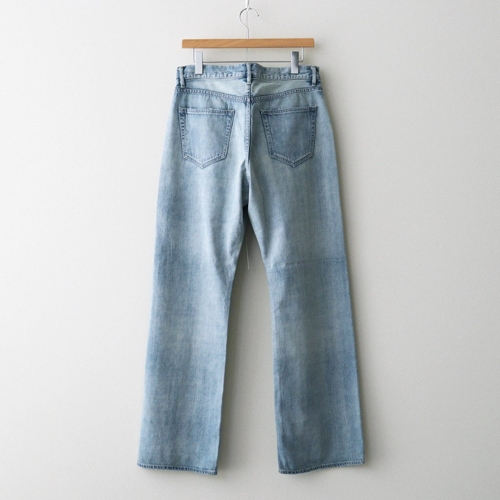 FADED SELVEDGE LIGHT DENIM PANTS #LIGHT INDIGO [A26SP05DE