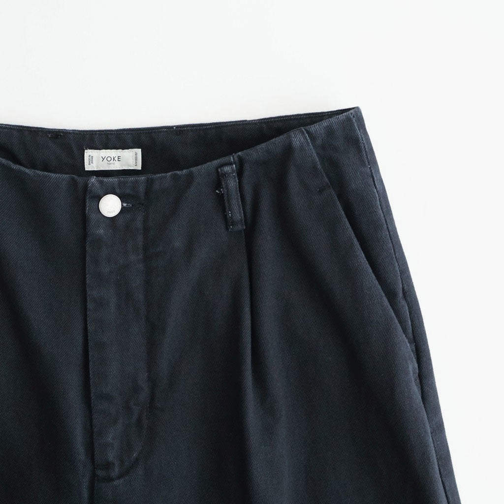 1pleated Wide Tapered Trousers #BLACK [YK26SS01181P]