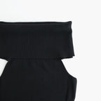 Seamless Offshoulder Knit #BLK [12610531]