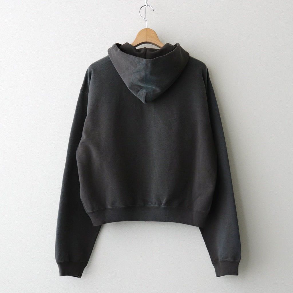 PRODUCT DYED PIMA LIGHT SWEAT ZIP PARKA #INK BLACK [A25AP01MS]