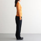 SUPER HIGH GAUGE SHEER RIB BOAT NECK L/S TEE #ORANGE [A00T05HF]