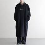Melton Big Balmaccan Coat #BLACK [YK25FW01033C]