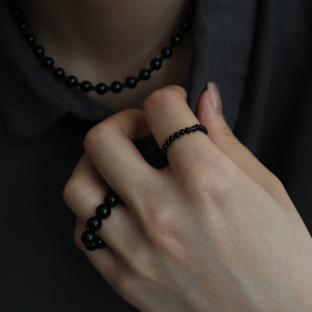 2set Orb Stone Ring #BLK [12610908]