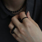 2set Orb Stone Ring #BLK [12610908]