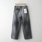 Selvage Denim Two Tuck Pants #BLACK_LIGHT FADE [GU261-40061LB]