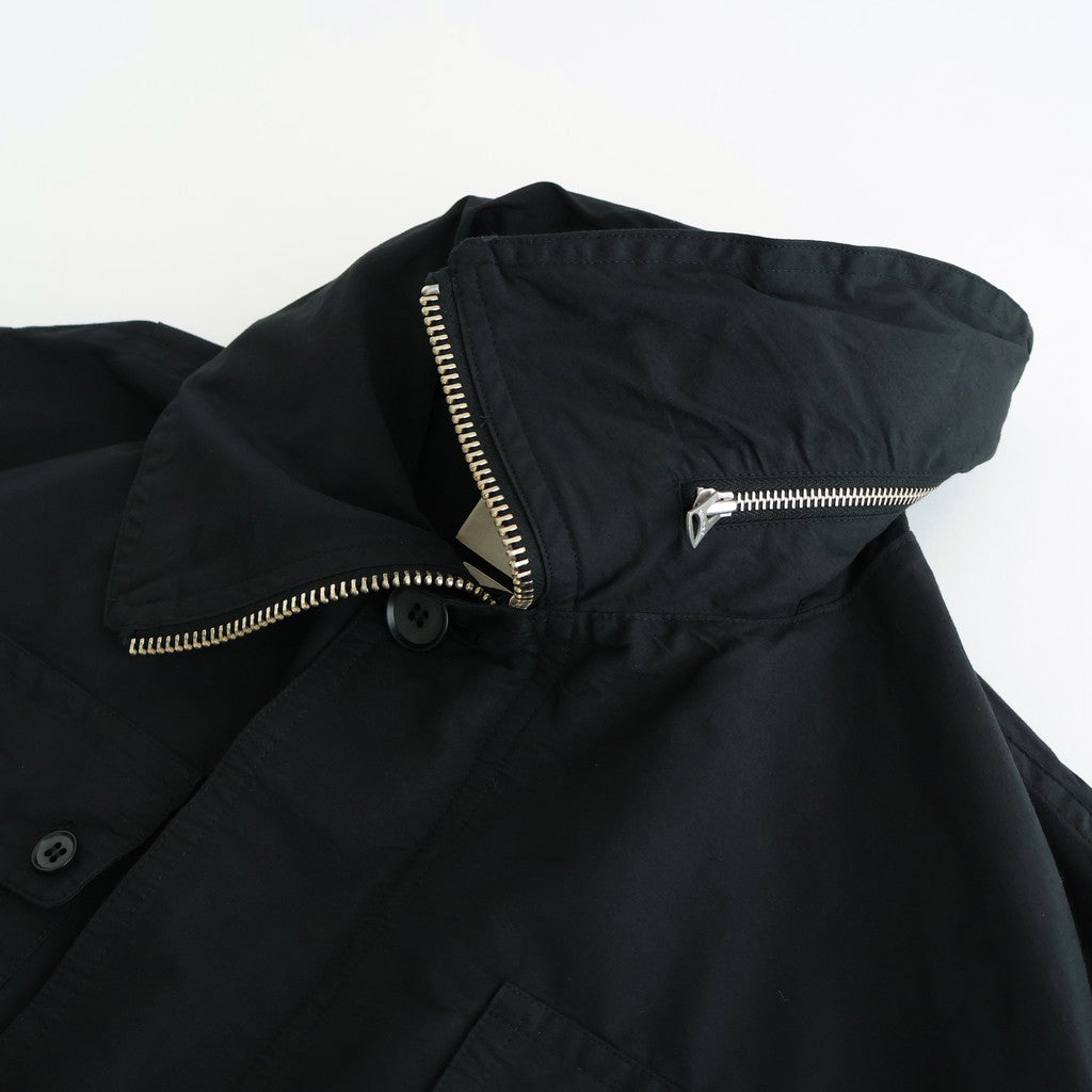 KATHARINE HAMNETT Recycle Polyester Half Coat #BLACK [YK25FW01128C-KH]
