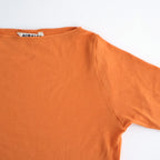 SUPER HIGH GAUGE SHEER RIB BOAT NECK L/S TEE #ORANGE [A00T05HF]
