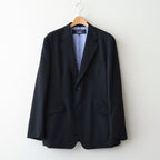 ウールポプリン 2ボタンジャケット #BLACK [HQ-J101-051]