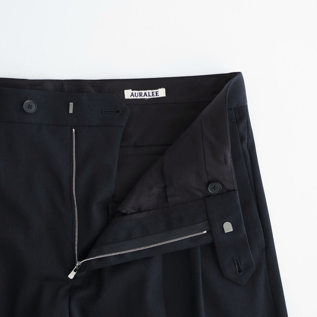 LIGHT WOOL MAX GABARDINE SHORTS #TOP BLACK [A26SP05MG]
