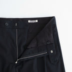 LIGHT WOOL MAX GABARDINE SHORTS #TOP BLACK [A26SP05MG]