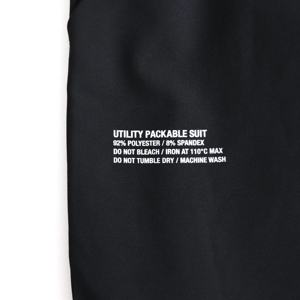 UTILITY PACKABLE SUIT #BLACK [FSR251-60097]