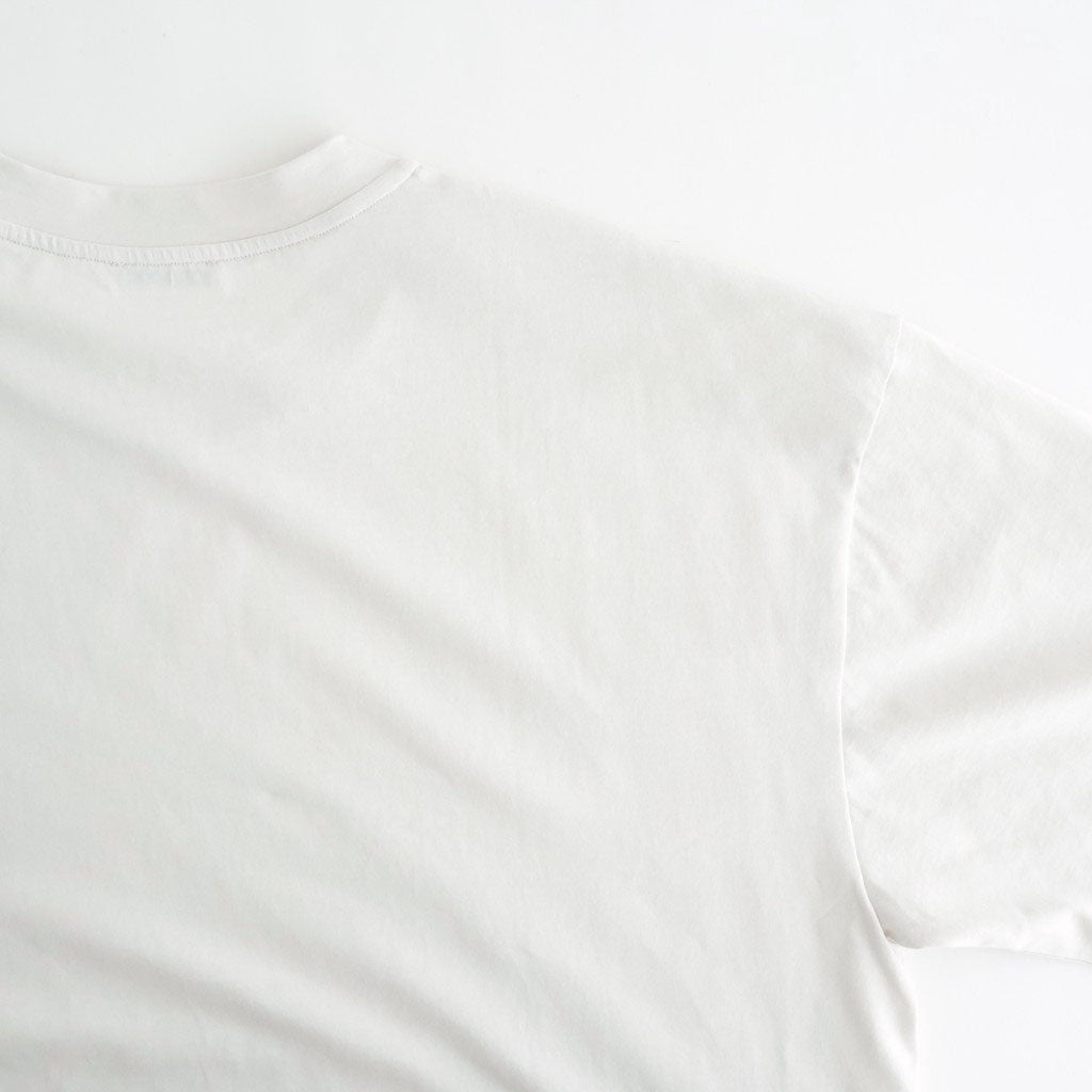 SUVIN 60/2 OVERSIZED T-SHIRT #WARM WHITE [KKAGLM0015]