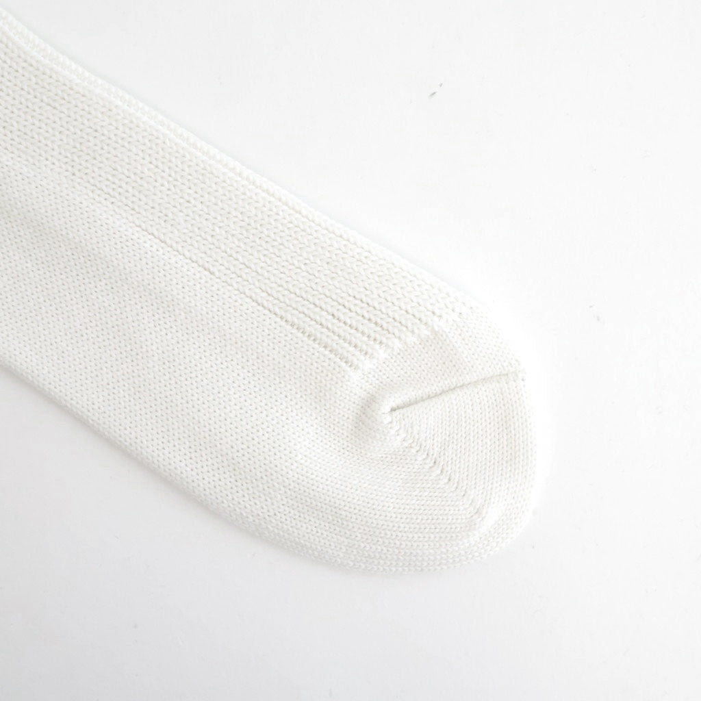 COTTON LOW GAUGE SOCKS #WHITE [A26SS03SX-M]