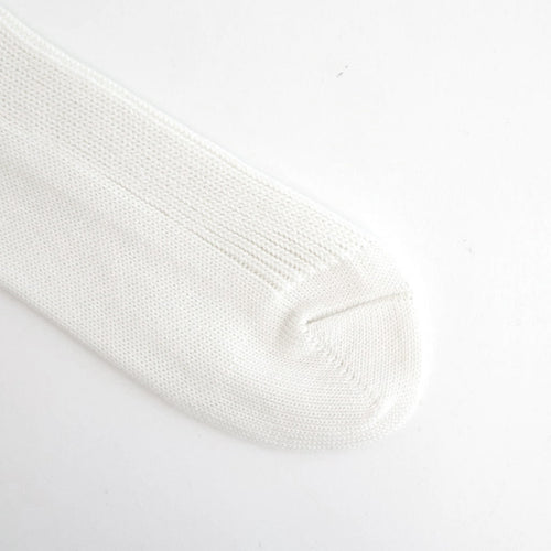 COTTON LOW GAUGE SOCKS #WHITE [A26SS03SX-M]