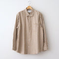 ボタンシャツ ワイド Button Shirt – Wide #BROWN-CH [11052102]