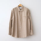 ボタンシャツ ワイド Button Shirt – Wide #BROWN-CH [11052102]