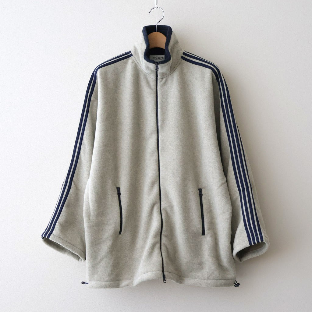 Fleece Loose Fit Track Jacket #OATMEAL [I25AW-BC120]