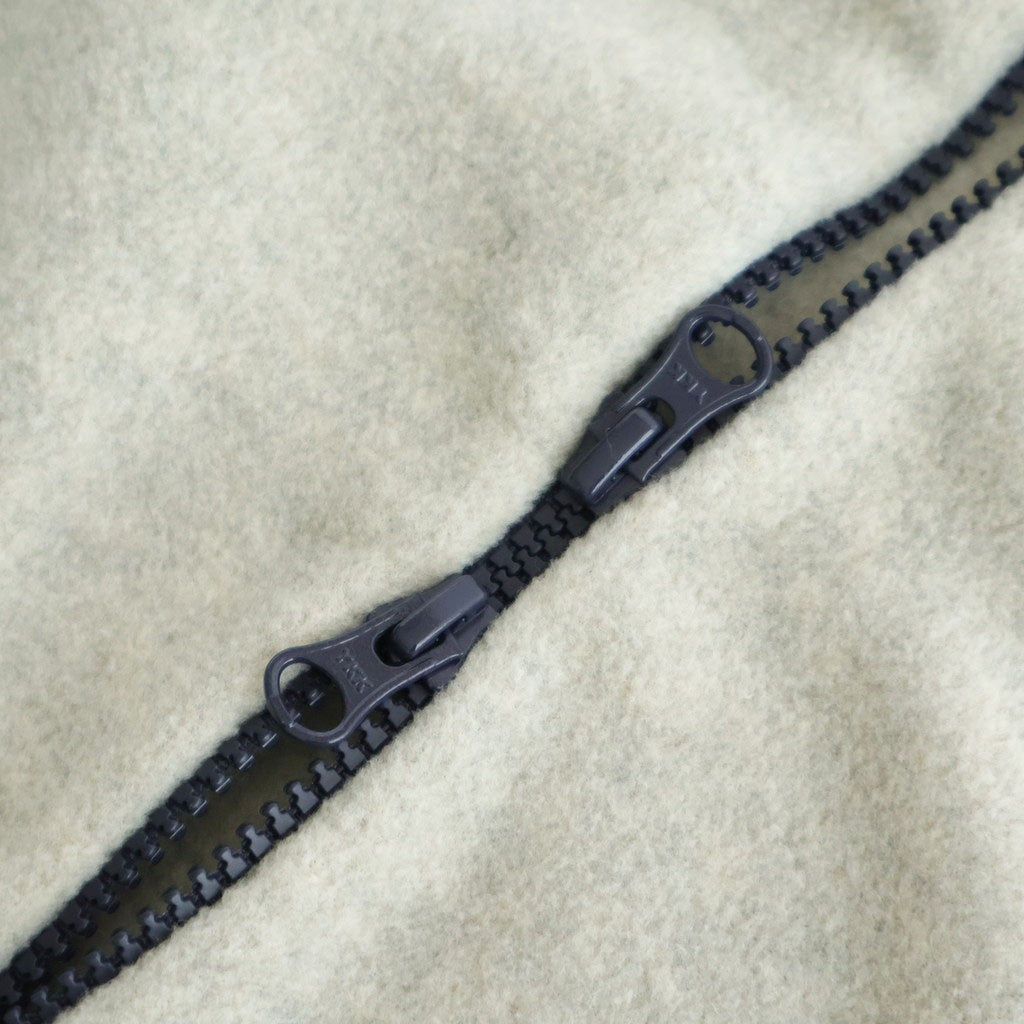 Fleece Loose Fit Track Jacket #OATMEAL [I25AW-BC120]