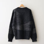 Abstract Jaquard Mohair Sweater #BLACK [YK26SS01236S]