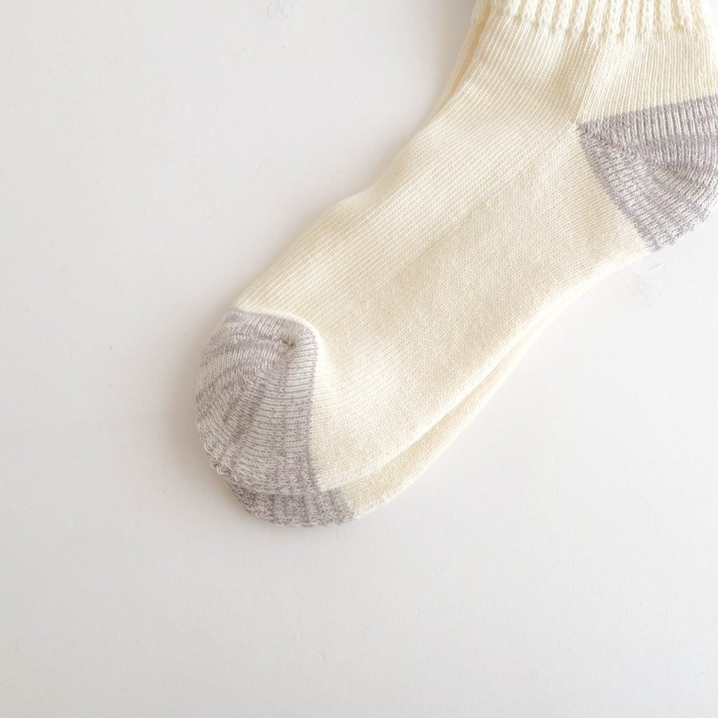 COARSE RIBBED OLDSCHOOL CREW SOCKS #NAVY/YELLOW [R1255-SS26]
