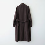 SUPER FINE WOOL MOSSER SOUTIEN COLLAR COAT #TOP BROWN [A26AC01WM]