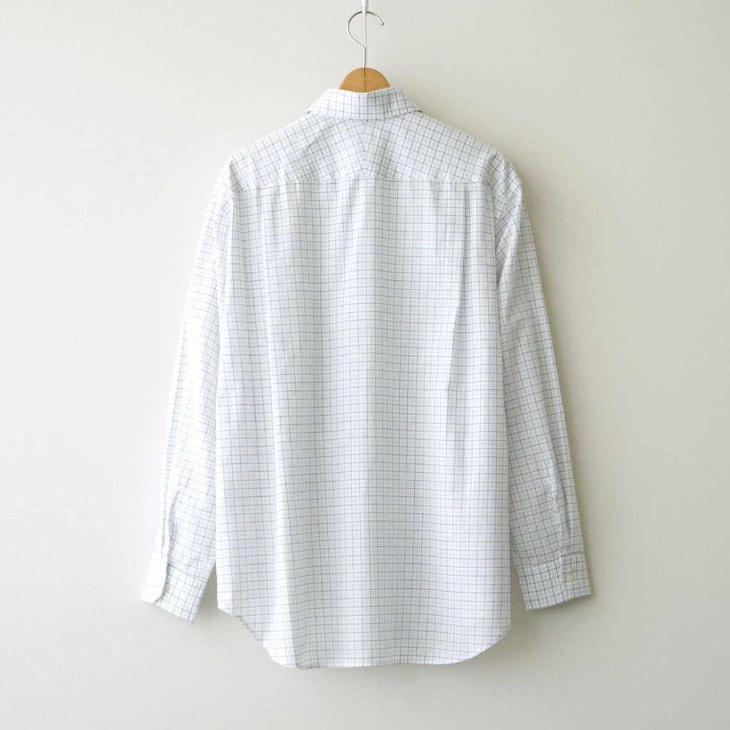 Banshu-ori Classic Shirt - Vintage Fabric #Black Blue Plaid [OFH011SH13]