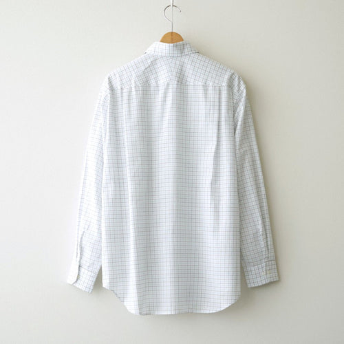 Banshu-ori Classic Shirt - Vintage Fabric #Black Blue Plaid [OFH011SH13]