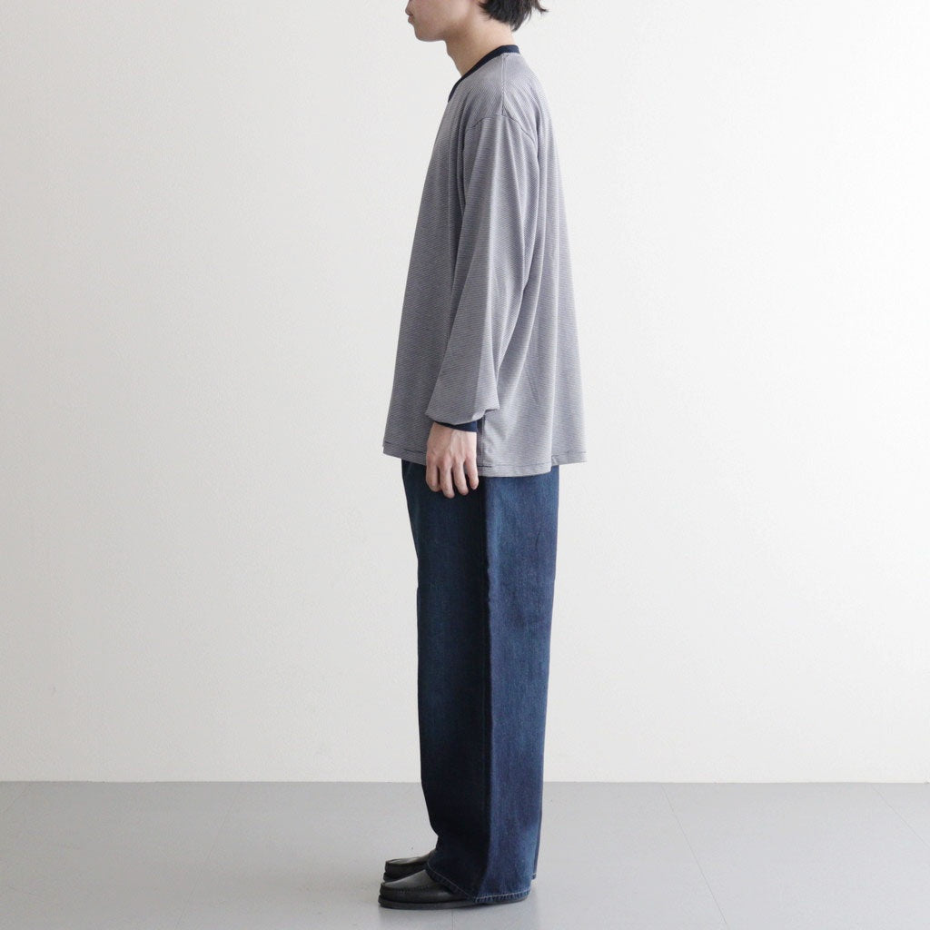 Selvage Denim Two Tuck Pants #INDIGO_DARK FADE [GU261-40061DB]
