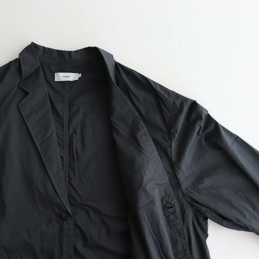 Garment Dyed Typewriter Oversized Jacket #C.GRAY [GM243-20087
