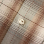 SUPER LIGHT WOOL CHECK SHIRT #GRAY BROWN CHECK [A25SS01LC]