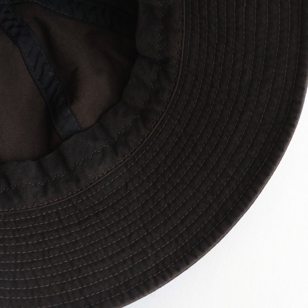 ナイロンオックス製品染セーラーハット #BROWN [HQ-K601-051]