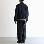 LEATHER STUDIUM JACKET #NAVY [25330210]