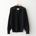SHEER LIGHT KNIT SKIPPER LS #BLACK [ST.1150]