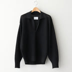 SHEER LIGHT KNIT SKIPPER LS #BLACK [ST.1150]
