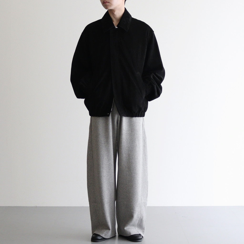 COW SUEDE ZIP SHORT JACKET #BLACK [ST.1217]