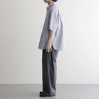 CORPORATE UNIFORM S/S SHIRT #BLUE STRIPE [FSC261-50103B]