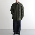 ナイロンタッサーキルトコート #KHAKI [HP-J026-051]