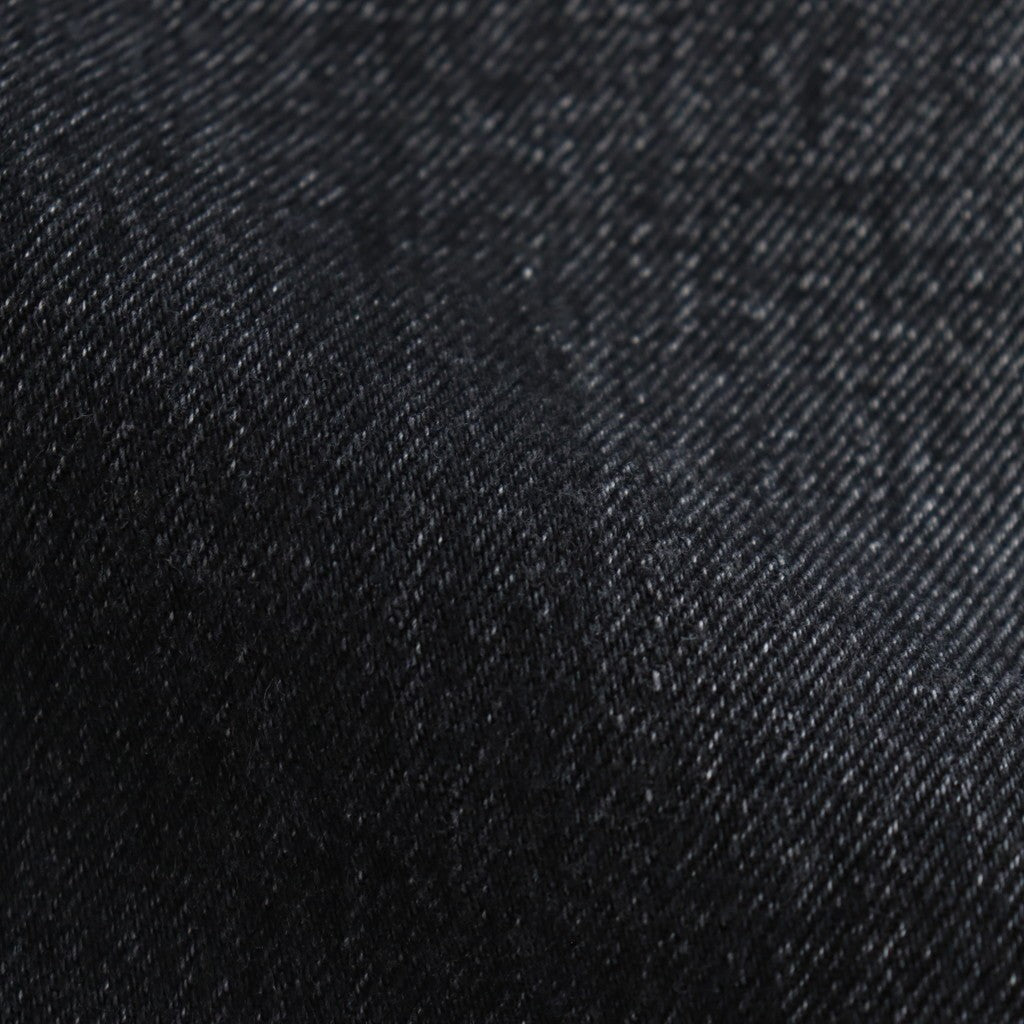 Selvage Denim Two Tuck Pants #BLACK_DARK FADE [GU253-40061DB]