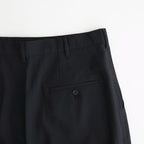 ウールポプリン トラウザーズ #BLACK [HQ-P102-051]