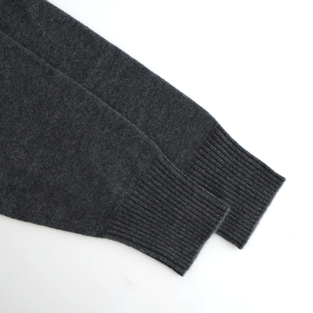Cashmere V Neck #CHARCOAL [I25AW-IBC63]