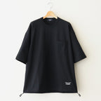 綿天竺 製品プリント S/S ポケットTシャツ #BLACK [HO-T015-051]