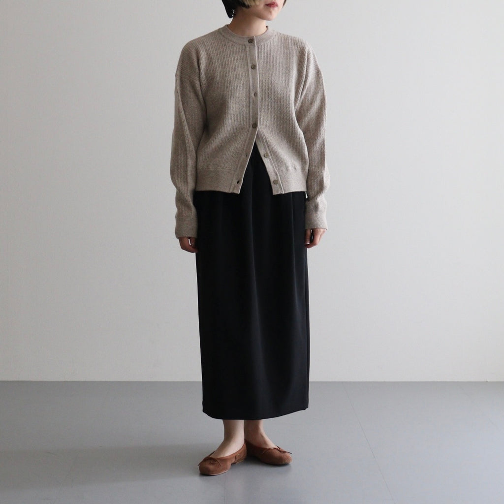 Women's Cable C/N Cardigan #BEIGE [2503-021]